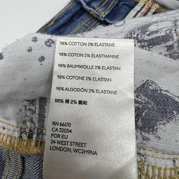 Pilcro Tapestry‎ Mid-Rise Boyfriend Jeans Patchwork Size 28 Boho Festival - Picture 11 of 12